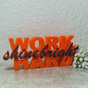 work hard - shine bright