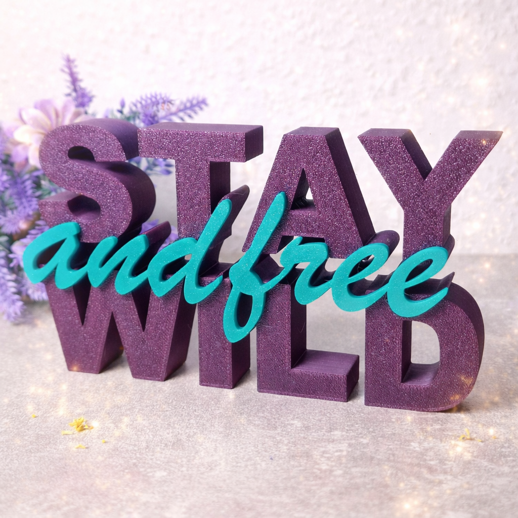 Statement Stay Wild and free Statement Stay Wild and free