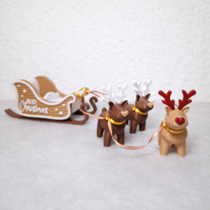 Santa’s Schlitten mit Rentieren