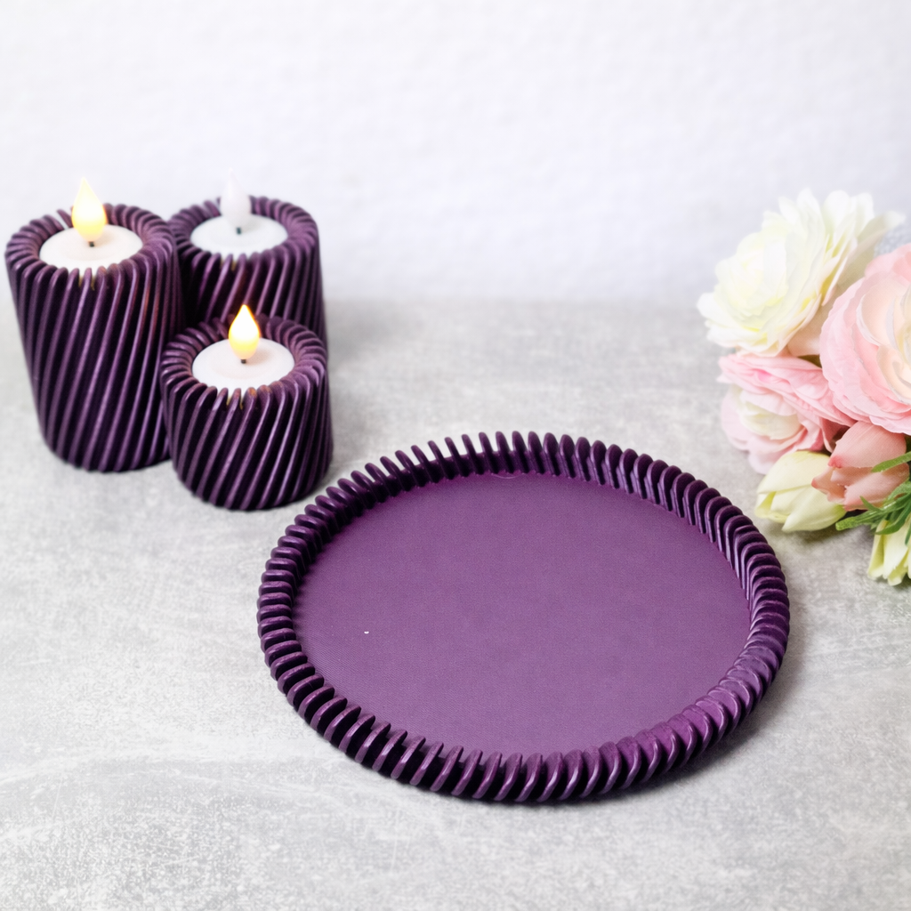 Vallicaria - Teelichter mit passendem Deko Tablett Vallicaria - Teelichter mit passendem Deko Tablett