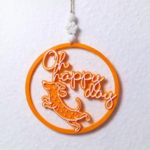 Dekoring Hund Happy Day