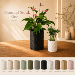 pflanztopf set geo mit farben