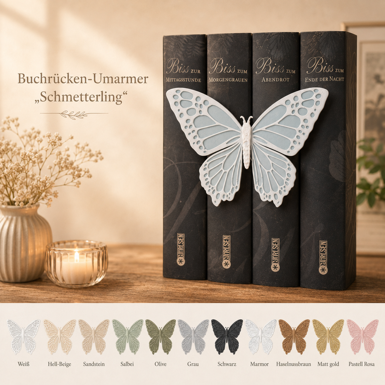 Buchrücken Umarmer Schmetterling