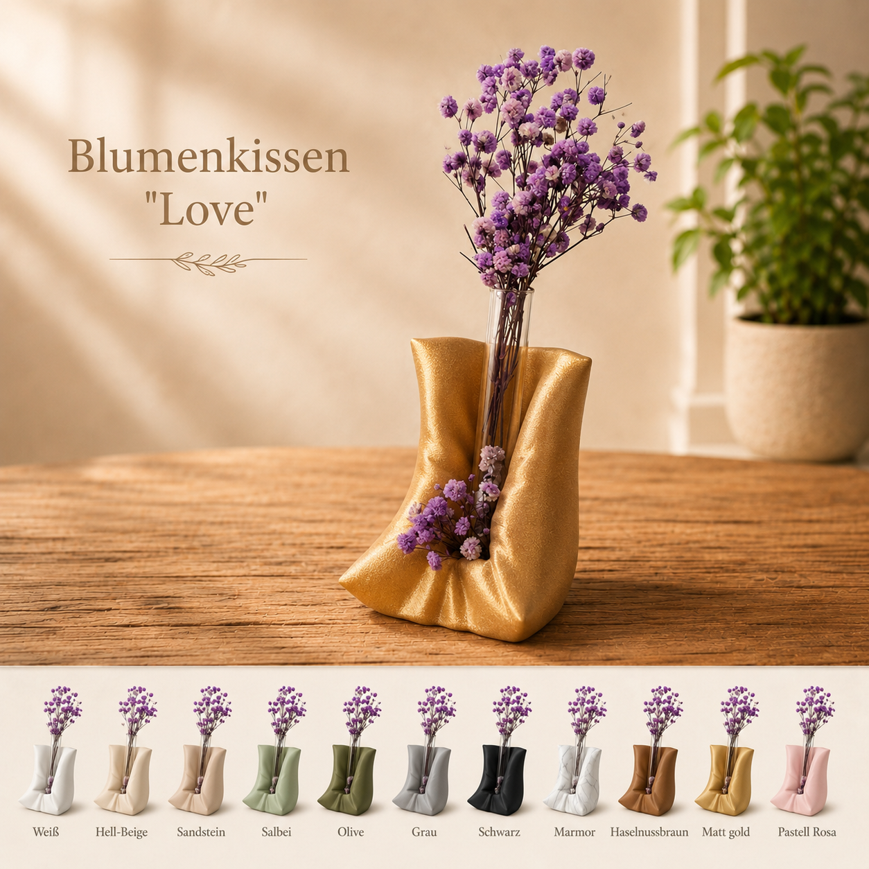 Blumenkissen LOVE
