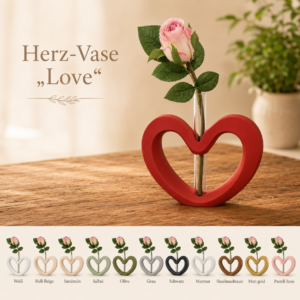 Herz Vase - Love