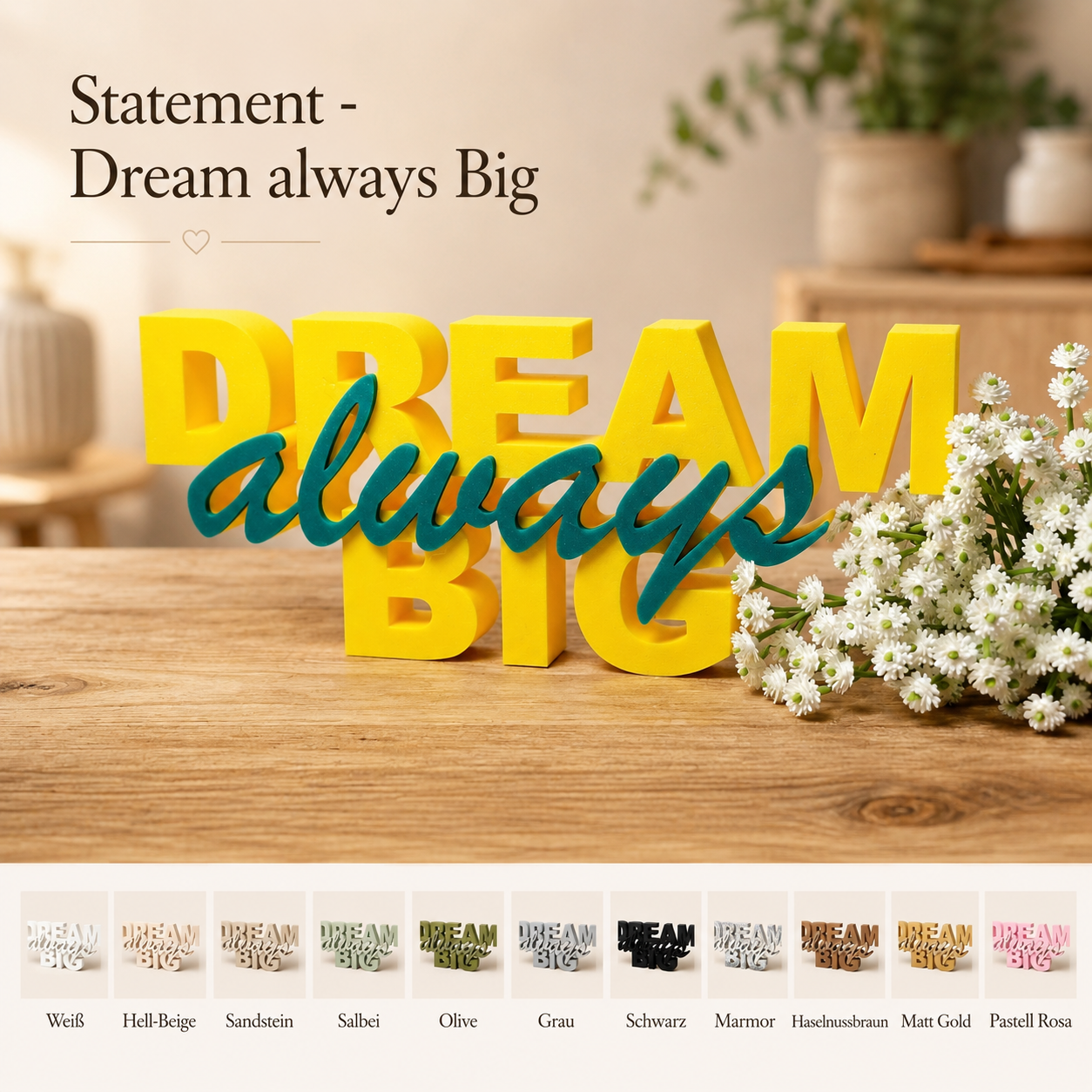 Statement Dream always Big