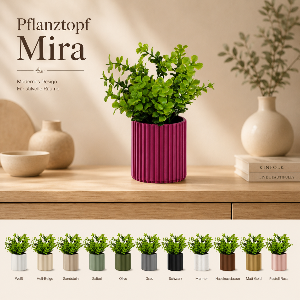 Mira Pflanztopf 9,5cm hoch