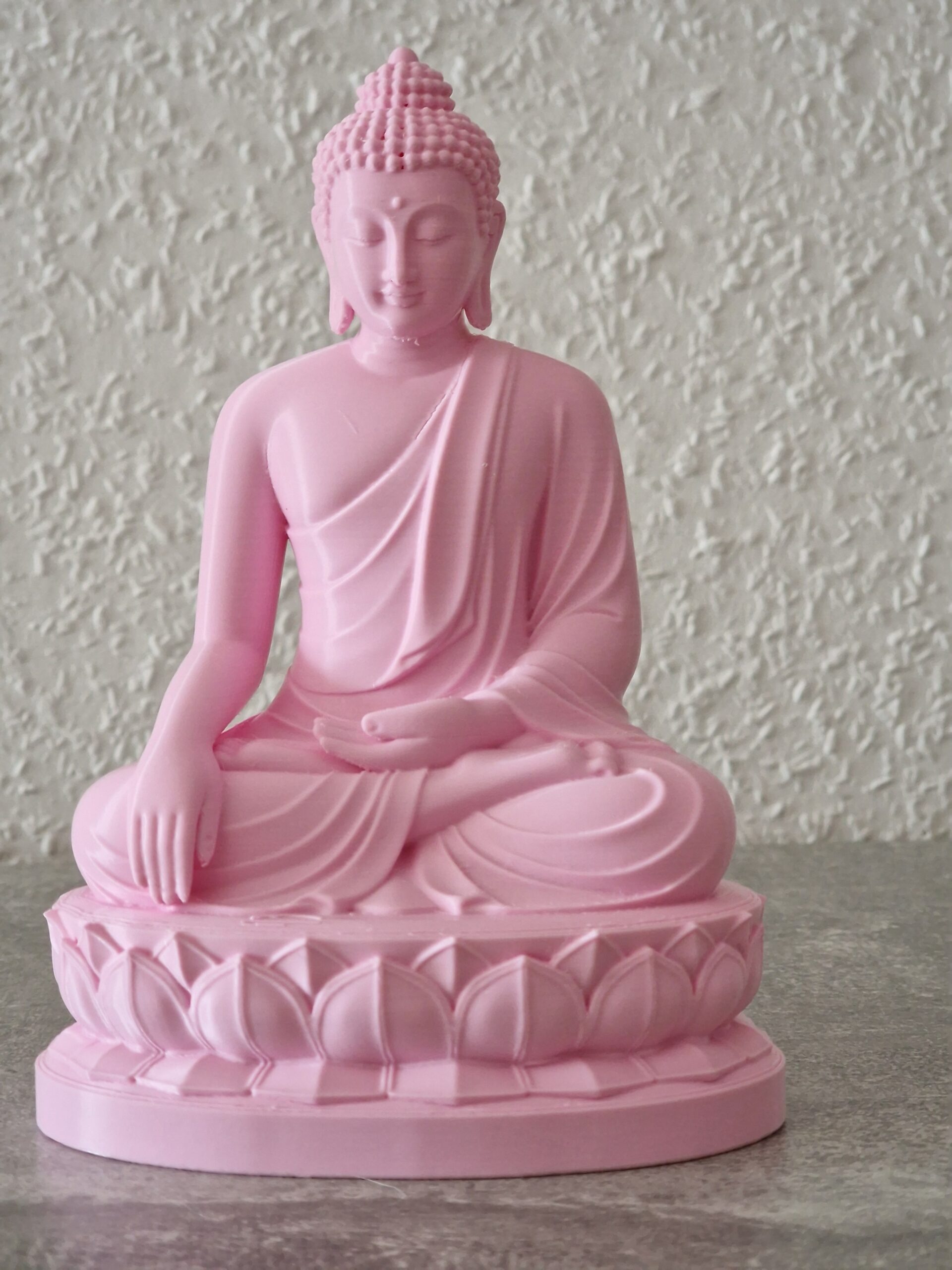 Buddha auf Lotusblüte - Original