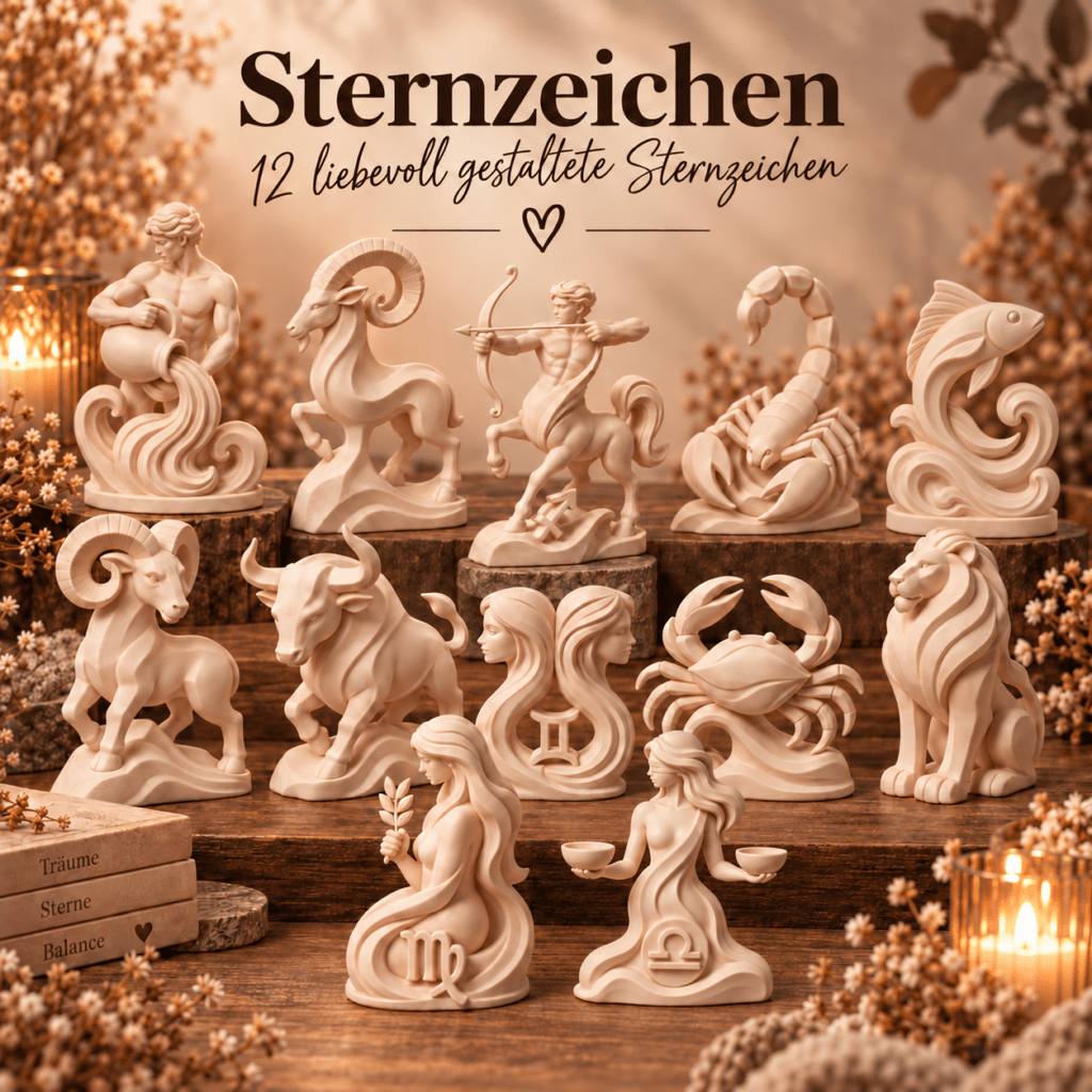 alle 12 Sternzeichen auf einem Bild